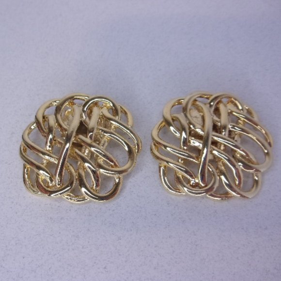 Bluette Gold Swirl Shoe Clips France - Picture 1 of 6